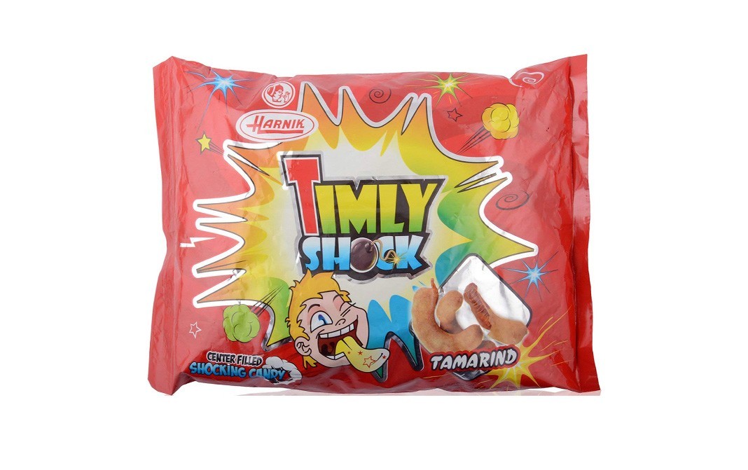 Harnik Timly Shock Center Filled Shocking Candy, Tamarind   Pack  170 pcs